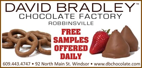 David bradley chocolate - David Bradley Chocolatier, Windsor, New Jersey. 2,363 likes · 8 talking about this · 1,403 were here. Gourmet Chocolates! VISIT OUR WEBSITE :...